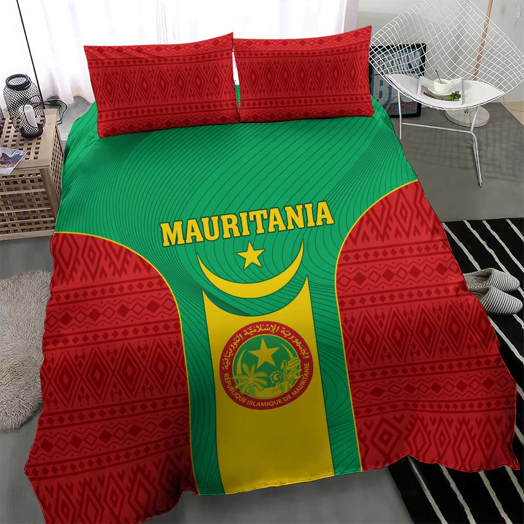 Support the Lions of Chinguetti - Mauritania Football Bedding Set