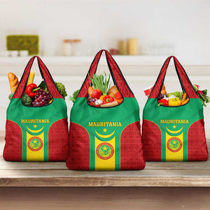 Support the Lions of Chinguetti - Mauritania Football Grocery Bag