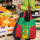 Support the Lions of Chinguetti - Mauritania Football Grocery Bag