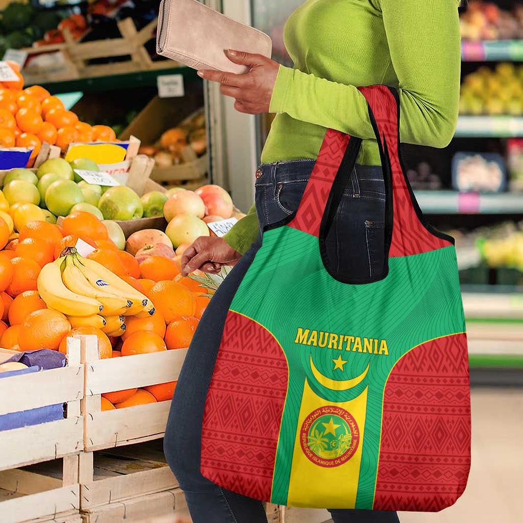 Support the Lions of Chinguetti - Mauritania Football Grocery Bag