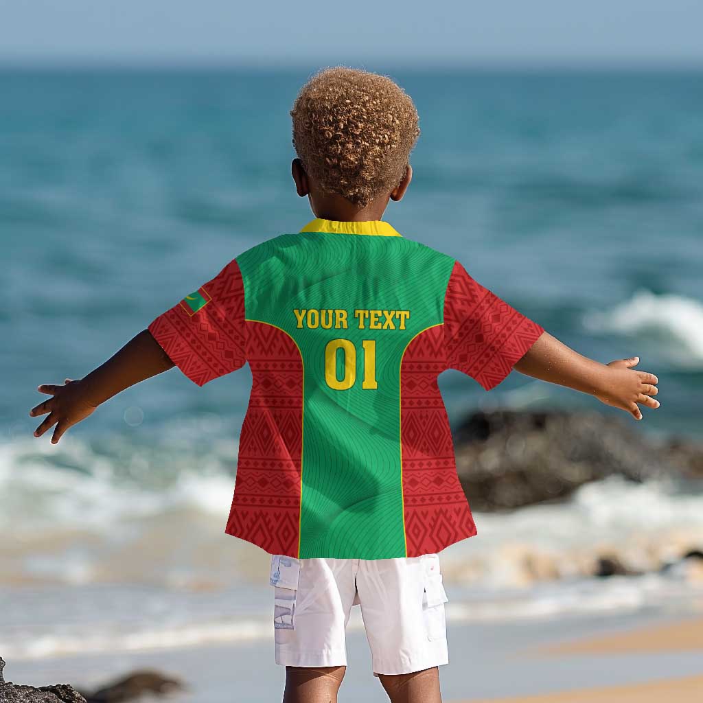 Support the Lions of Chinguetti - Mauritania Football Kid Hawaiian Shirt