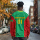 Support the Lions of Chinguetti - Mauritania Football Long Sleeve Shirt LT01