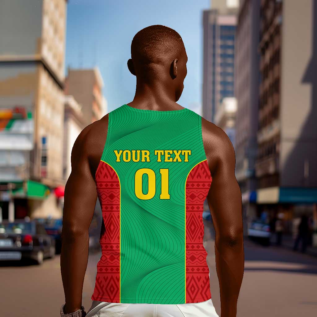 Support the Lions of Chinguetti - Mauritania Football Men Tank Top