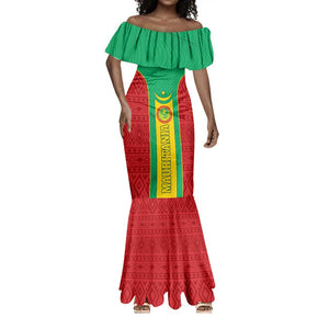 Support the Lions of Chinguetti - Mauritania Football Mermaid Dress