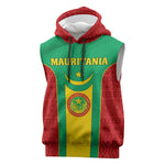 Support the Lions of Chinguetti - Mauritania Football Sleeveless Hoodie - African Pride
