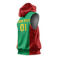 Support the Lions of Chinguetti - Mauritania Football Sleeveless Hoodie - African Pride
