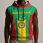 Support the Lions of Chinguetti - Mauritania Football Sleeveless Zip Hoodie - African Pride