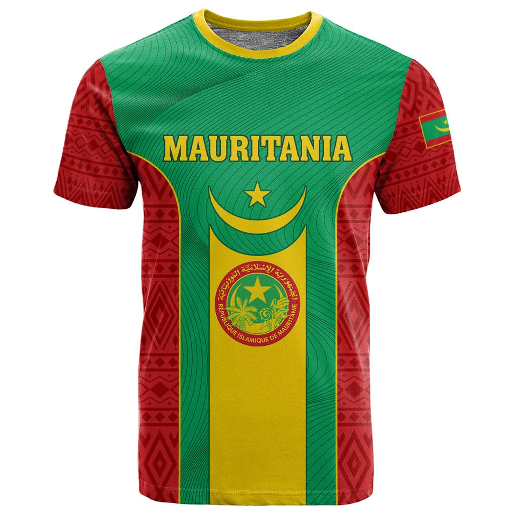 Support the Lions of Chinguetti - Mauritania Football T shirt