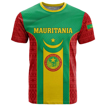 Support the Lions of Chinguetti - Mauritania Football T shirt