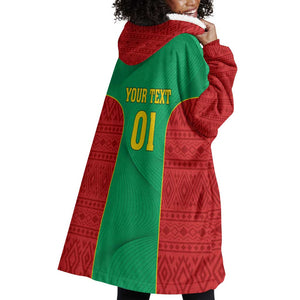 Support the Lions of Chinguetti - Mauritania Football Wearable Blanket Hoodie