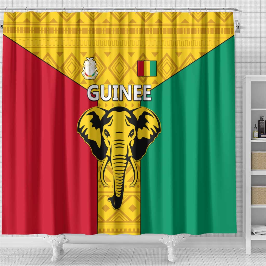 Guinea Football Shower Curtain Come On Syli National