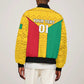 Guinea Football Sleeve Zip Bomber Jacket Come On Syli National