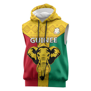 Guinea Football Sleeveless Hoodie Come On Syli National - African Pride