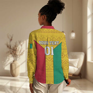 Guinea Football Women Casual Shirt Come On Syli National LT01