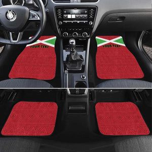 Burundi Car Mats Coat Of Arms African Pattern