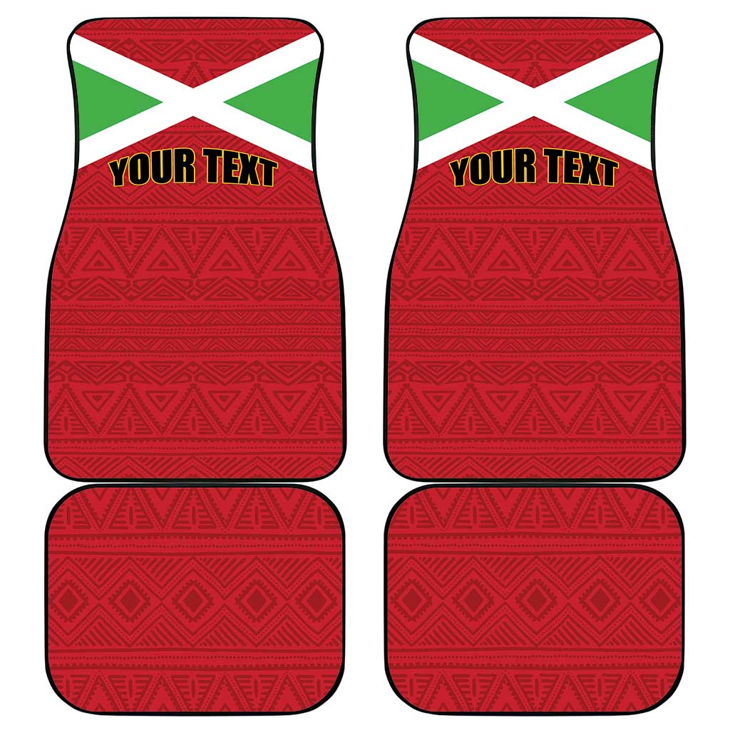 Burundi Car Mats Coat Of Arms African Pattern