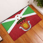Burundi Rubber Doormat Coat Of Arms African Pattern