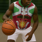 Personalized Burundi Sleeveless Zip Hoodie Coat Of Arms African Pattern - African Pride