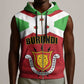 Personalized Burundi Sleeveless Zip Hoodie Coat Of Arms African Pattern - African Pride