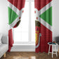 Burundi Window Curtain Coat Of Arms African Pattern