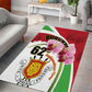 Burundi Independence Day Area Rug Coat Of Arms Bujumbura Flower
