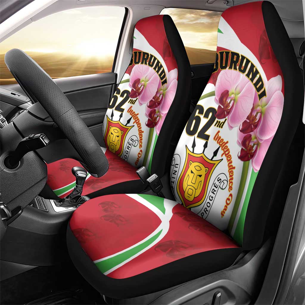 Burundi Independence Day Car Seat Cover Coat Of Arms Bujumbura Flower