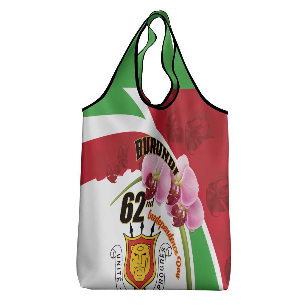 Burundi Independence Day Grocery Bag Coat Of Arms Bujumbura Flower