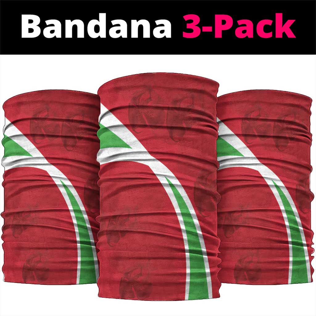 Burundi Independence Day Neck Gaiter Coat Of Arms Bujumbura Flower - African Pride
