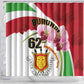 Burundi Independence Day Shower Curtain Coat Of Arms Bujumbura Flower