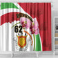 Burundi Independence Day Shower Curtain Coat Of Arms Bujumbura Flower