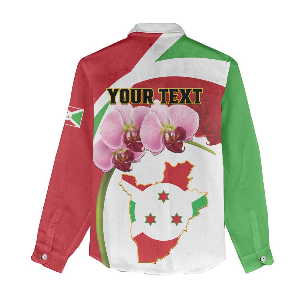 Personalized Burundi Independence Day Women Casual Shirt Coat Of Arms Bujumbura Flower LT01