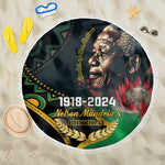 Nelson Mandela Birthday Beach Blanket Leader of the Nation