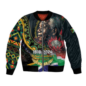 Nelson Mandela Birthday Bomber Jacket Leader of the Nation