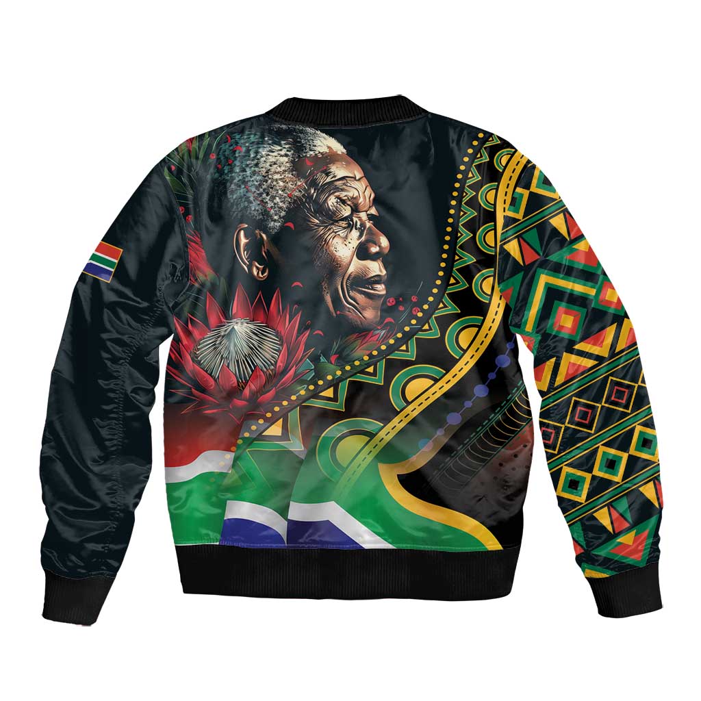 Nelson Mandela Birthday Bomber Jacket Leader of the Nation