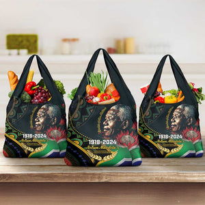 Nelson Mandela Birthday Grocery Bag Leader of the Nation
