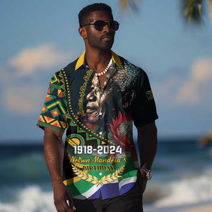 Nelson Mandela Birthday Hawaiian Shirt Leader of the Nation