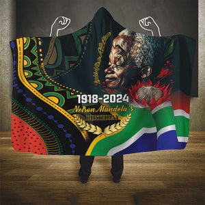 Nelson Mandela Birthday Hooded Blanket Leader of the Nation