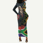 Nelson Mandela Birthday Long Sleeve Bodycon Dress Leader of the Nation LT01