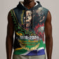 Nelson Mandela Birthday Sleeveless Hoodie Leader of the Nation - African Pride