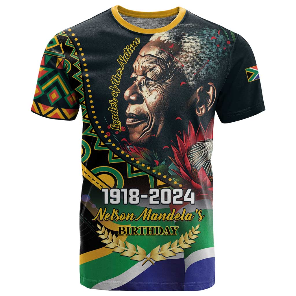 Nelson Mandela Birthday T shirt Leader of the Nation