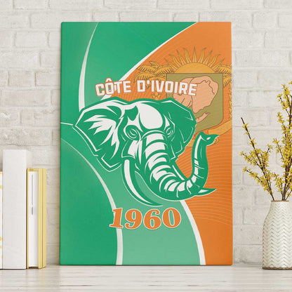 Ivory Coast Independence Day Canvas Wall Art Cote d Ivoire Elephant