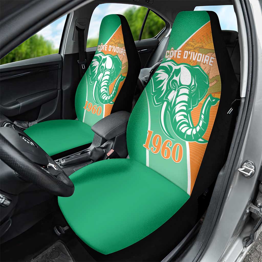 Ivory Coast Independence Day Car Seat Cover Cote d Ivoire Elephant