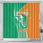 Ivory Coast Independence Day Shower Curtain Cote d Ivoire Elephant