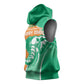Ivory Coast Independence Day Sleeveless Hoodie Cote d Ivoire Elephant - African Pride