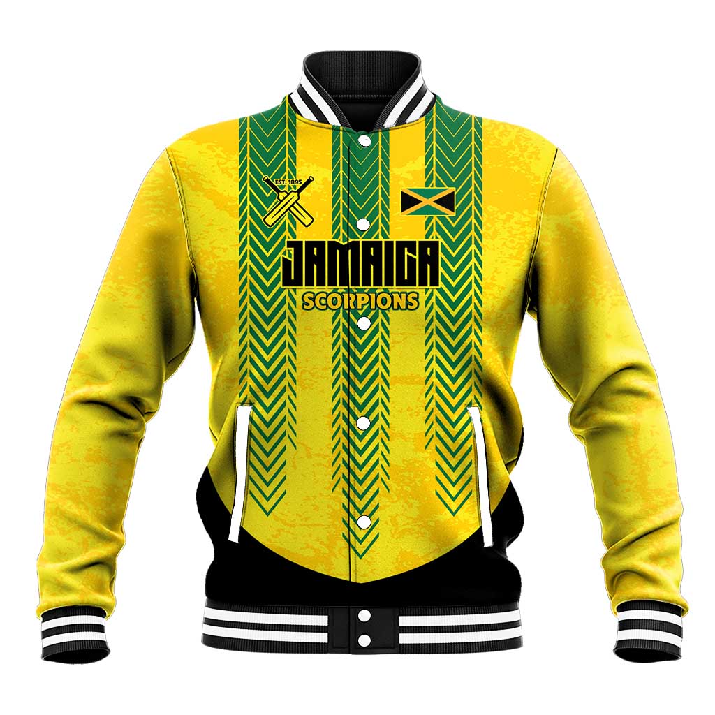 Custom Jamaica Cricket Scorpions Baseball Jacket Go Champions