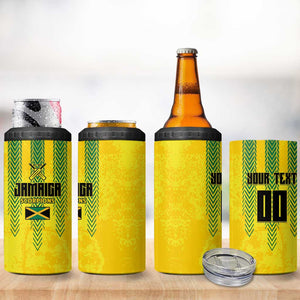 Custom Jamaica Cricket Scorpions 4 in 1 Can Cooler Tumbler Go Champions