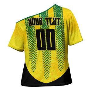 Custom Jamaica Cricket Scorpions Cross Shoulder Shirt Go Champions