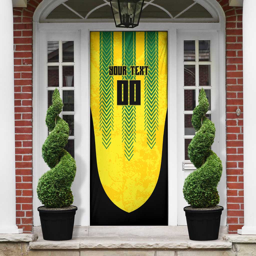 Custom Jamaica Cricket Scorpions Door Cover Go Champions