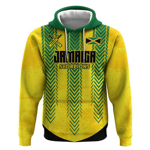 Custom Jamaica Cricket Scorpions Hoodie Go Champions