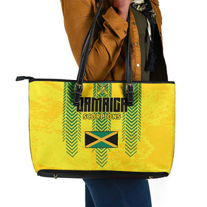 Jamaica Cricket Scorpions Leather Tote Bag Go Champions